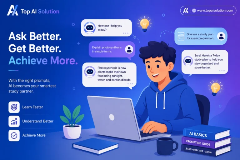 Beginner writing better ChatGPT prompts on a laptop