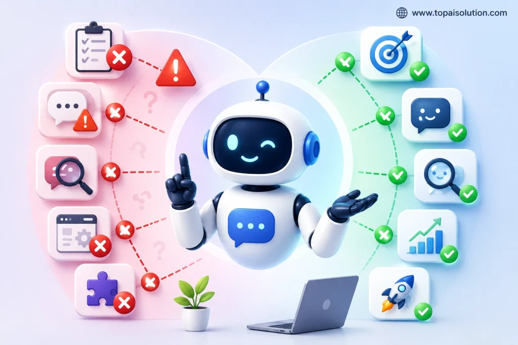 Common mistakes to avoid when building an AI chatbot without coding