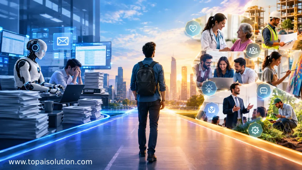 Future of work balancing AI automation and human skills