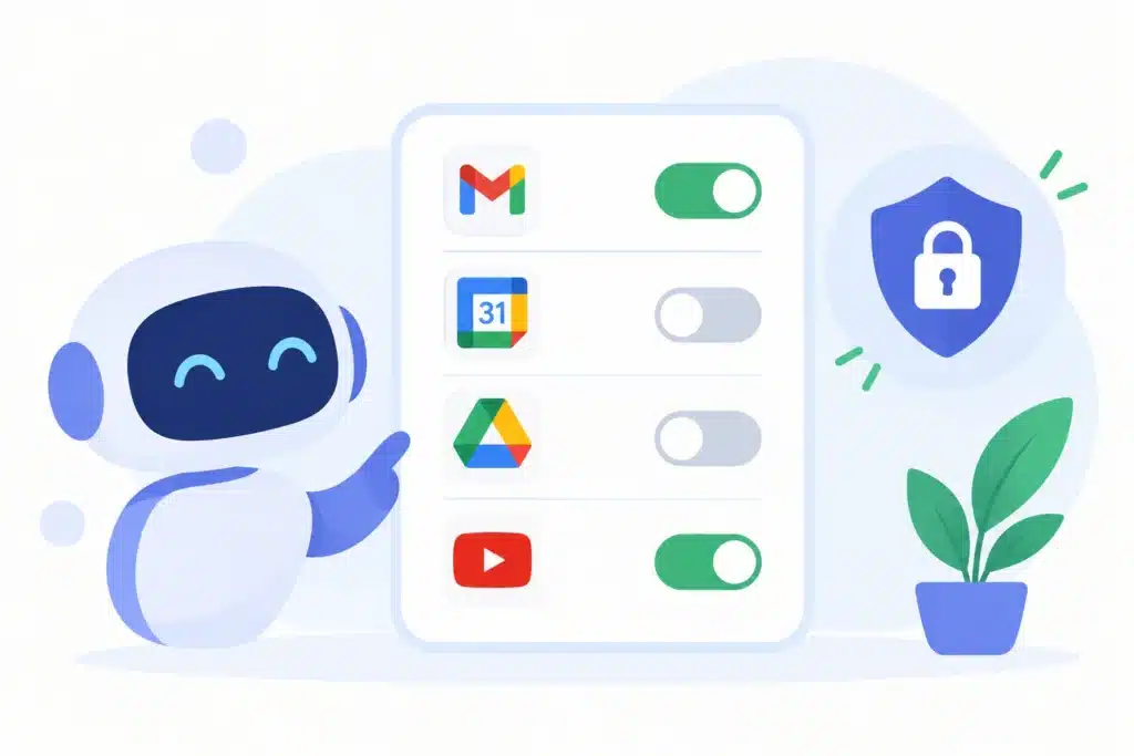 Choosing which apps to connect for personalized image generation